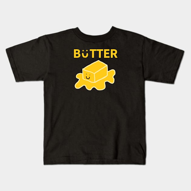 butter Kids T-Shirt by zzzozzo